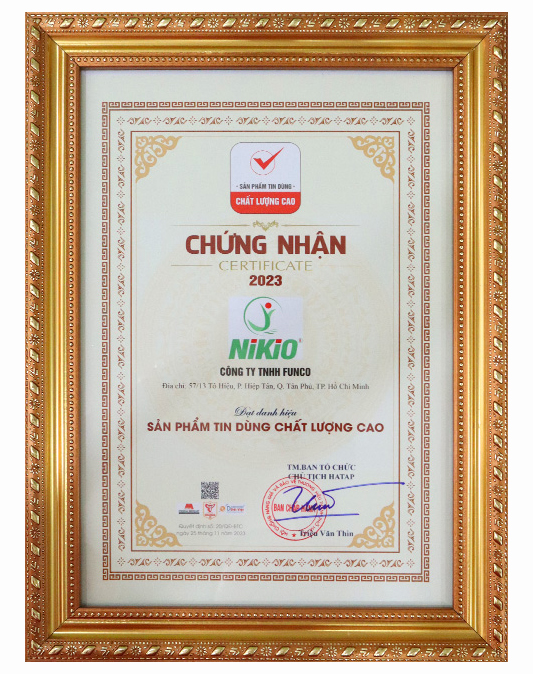 NIKIO - Thương Hiệu Tin Dùng Chất Lượng Cao 2023
