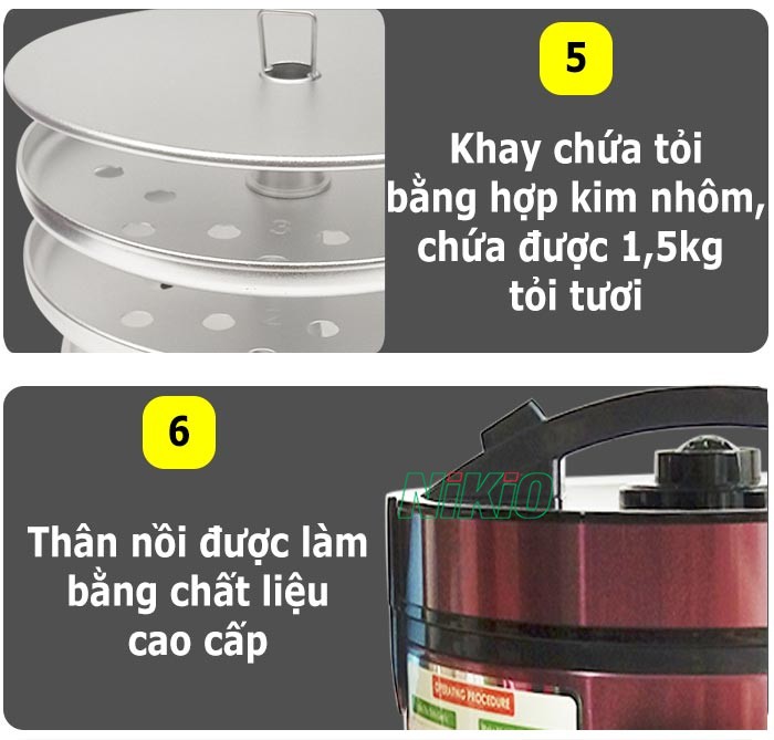 NIKIO NK-688 màu đỏ tím