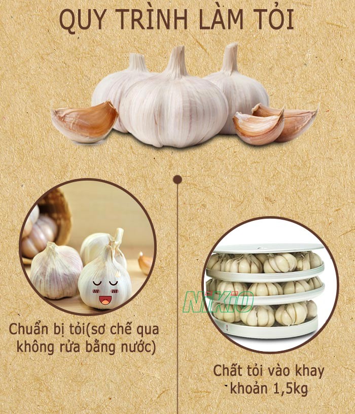 nồi làm tỏi đen nhật bản