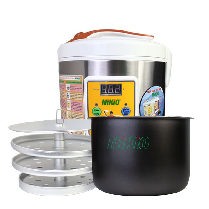 Máy làm tỏi đen  Nikio NK - 696 - Màu xám bạc