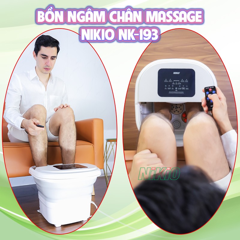 Cấu tạo bồn ngâm chân massage Nikio NK-193