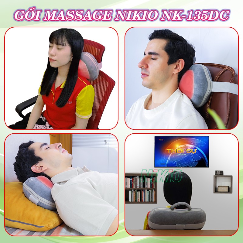 Gối massage Nikio NK-135DC