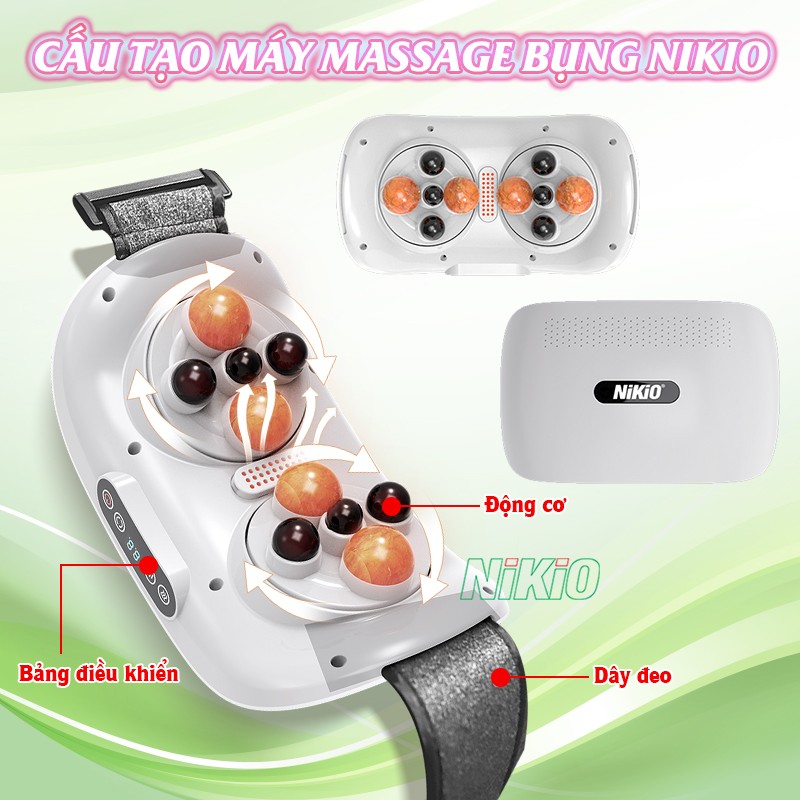 Cấu tạo máy massage bụng Nikio