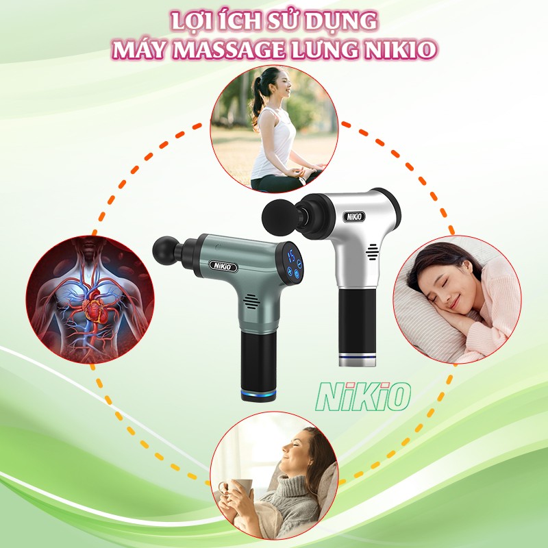Lợi ích sử dụng máy massage lưng Nikio