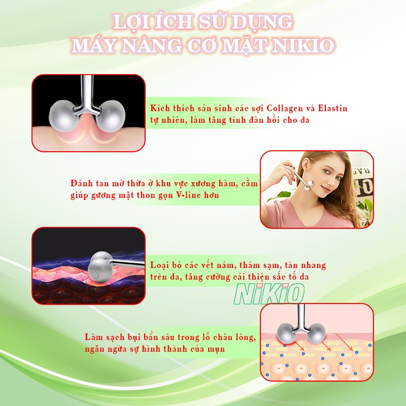 Lợi ích sử dụng máy nâng cơ mặt Nikio