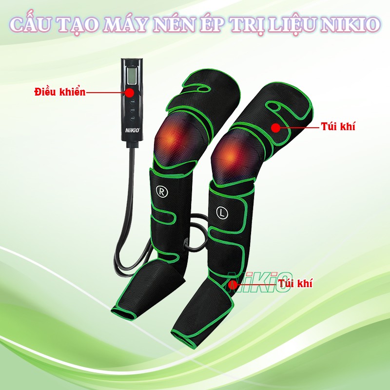 Cấu tạo máy nén ép trị liệu Nikio