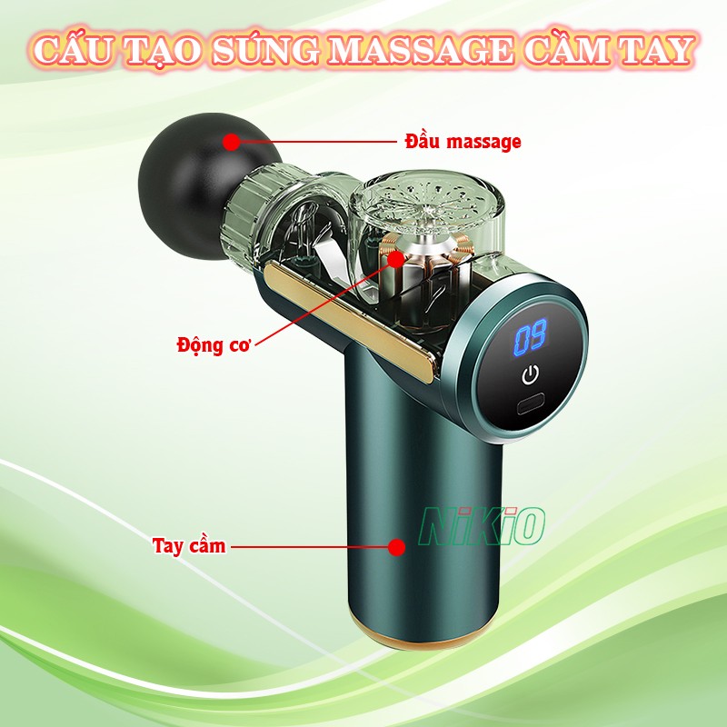 Cấu tạo súng massage cầm tay