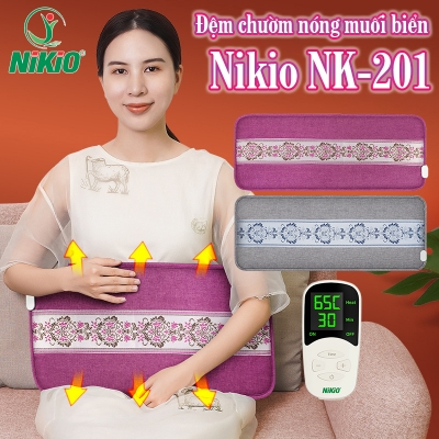 Túi chườm nóng muối biển Nikio NK-201 - Túi chườm bụng kinh, giảm đau nhức mỏi toàn thân