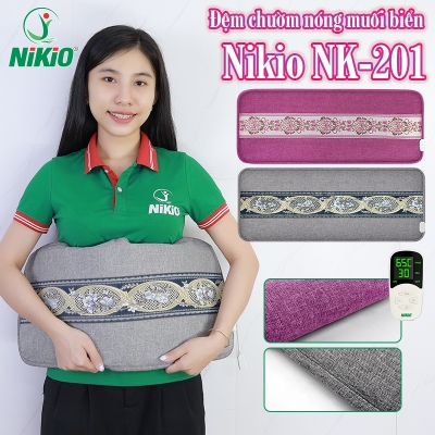 Túi chườm nóng muối biển Nikio NK-201 - Túi chườm bụng kinh, giảm đau nhức mỏi toàn thân