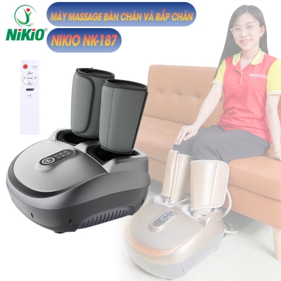 Máy massage chân Nikio NK-187 xám chuột - 2in1