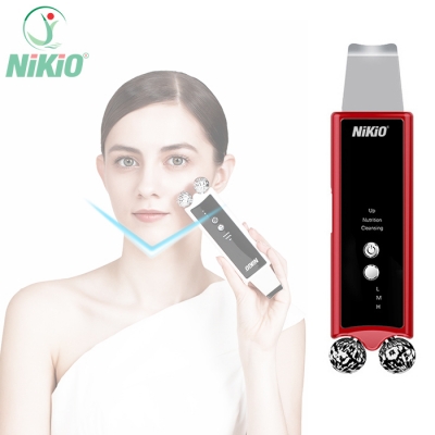 Máy nâng cơ mặt Nikio NK-122 - Màu đỏ tạo cằm Vline cà sủi da tẩy tế bào chết