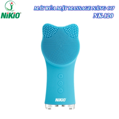 Máy rửa mặt massage nâng cơ Nikio NK-120 - Màu xanh dương, dòng đa năng
