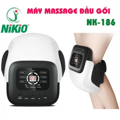Máy massage đầu gối Nikio NK-186 - Rung nóng, xung điện kết hợp áp suất khí
