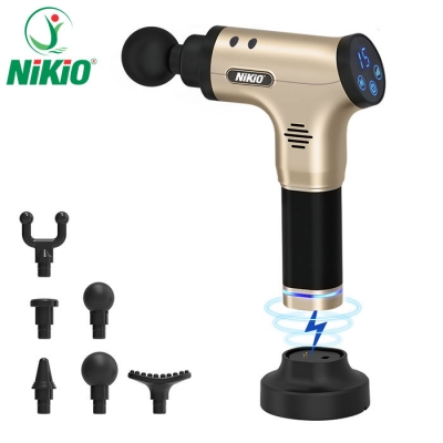 Súng massage Nikio NK-171 Vàng giúp giảm đau, điều trị căng cơ