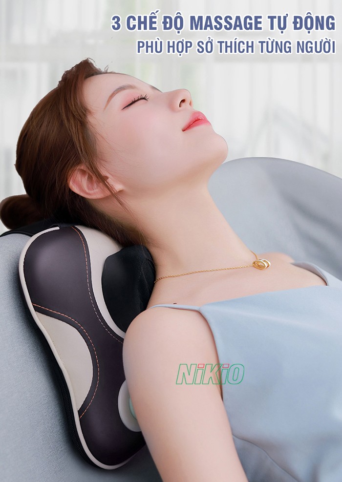 gối mát xa Nikio NK-136AC