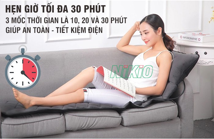 Nệm massage toàn thân Nikio NK-151