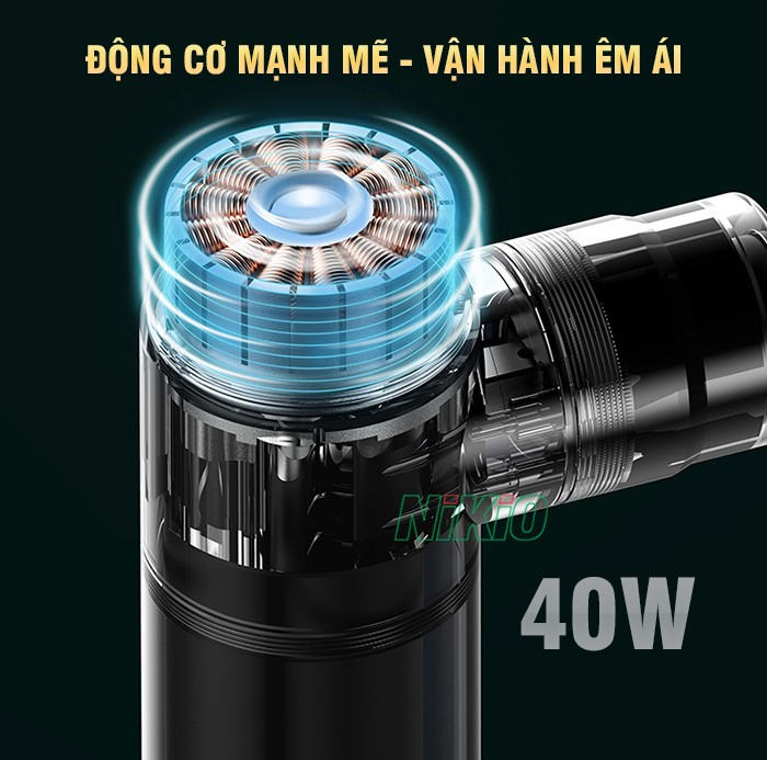 Súng massage cầm tay 2 đầu kép động cơ mạnh mẽ Nikio NK-276