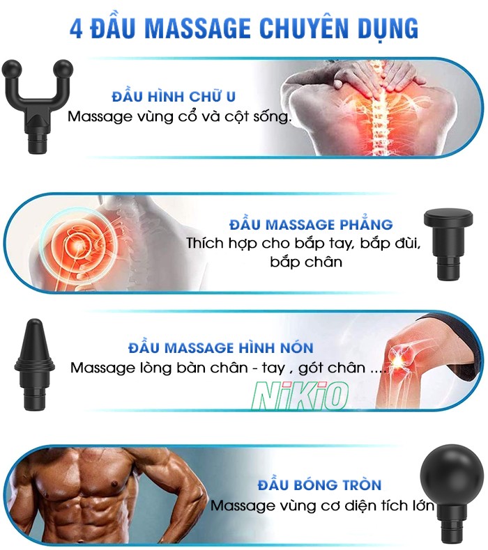 Súng massage Nhật Bản Nikio NK-170A
