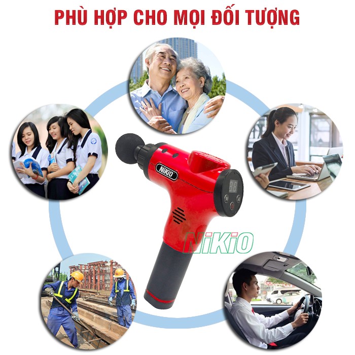 Súng massage Nikio NK-170B