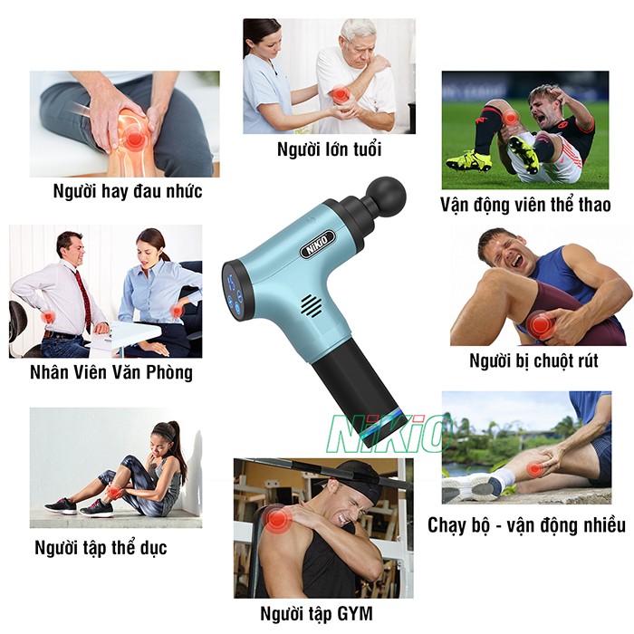 ai nên sử dụng súng massage gun nikio NK-172