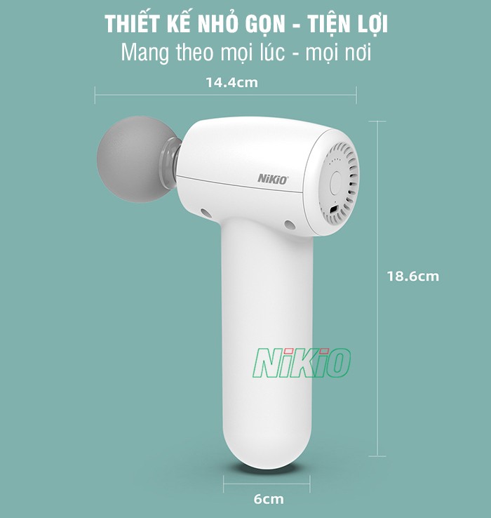 Súng mát xa mini Nikio NK-175