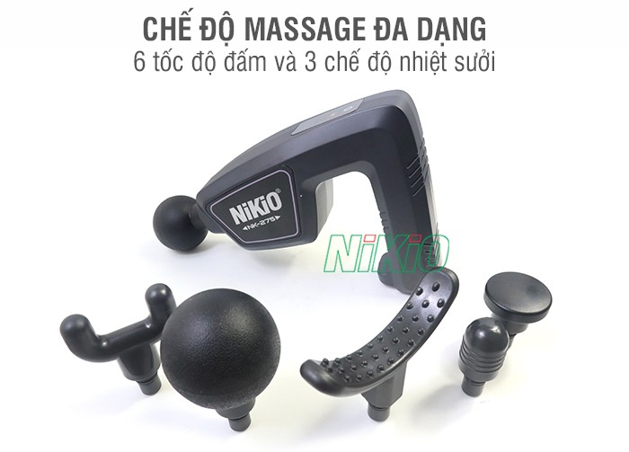 Súng massage giãn cơ toàn thân Nikio NK-275