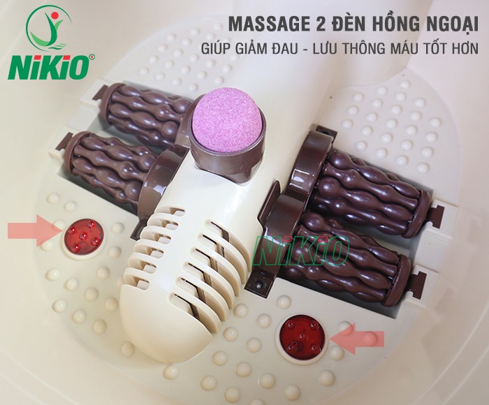 Bồn ngâm mát xa chân Nhật Bản Nikio NK-192
