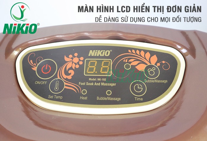 Bồn ngâm mát xa chân Nhật Bản Nikio NK-192