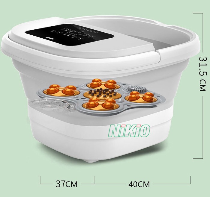 Bồn ngâm chân massage gấp gọn kích thước gấp gọn dễ dàng Nikio NK-193