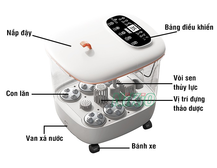Bồn ngâm massage chân Nikio NK-195