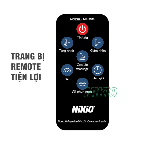 Bồn ngâm massage chân Nikio NK-195