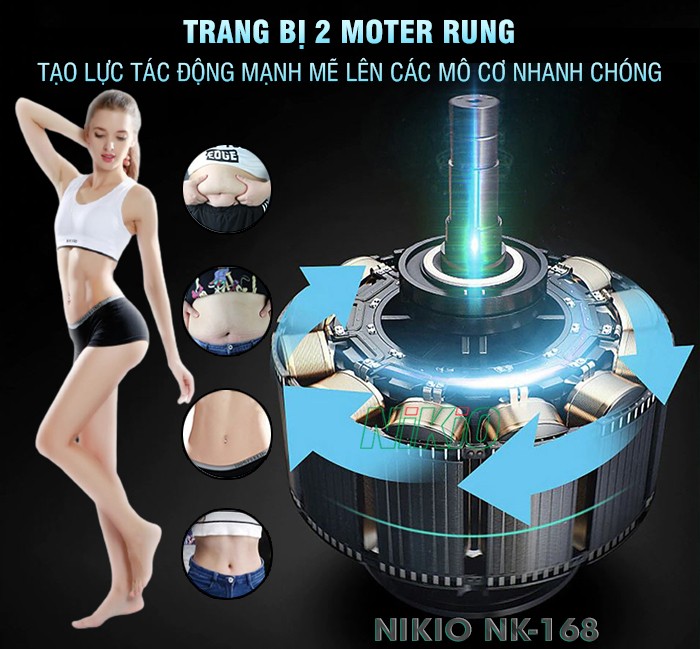 Máy massage bụng Nikio NK-168