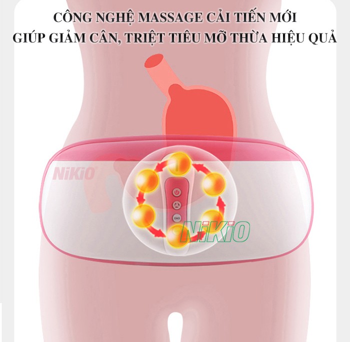 Đai massage bụng giảm mỡ Nikio NK-169