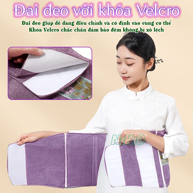 Đệm nhiệt nóng toàn thân khóa velcro Nikio NK-202