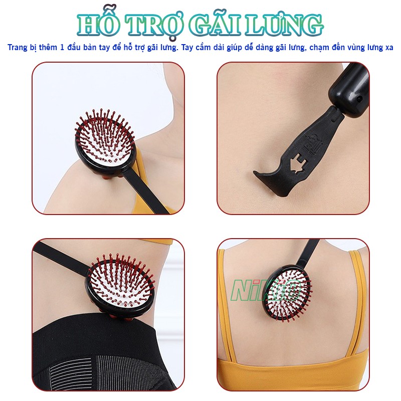 Búa massage toàn thân 2 mặt hỗ trợ gãi lưng Nikio NK-08C