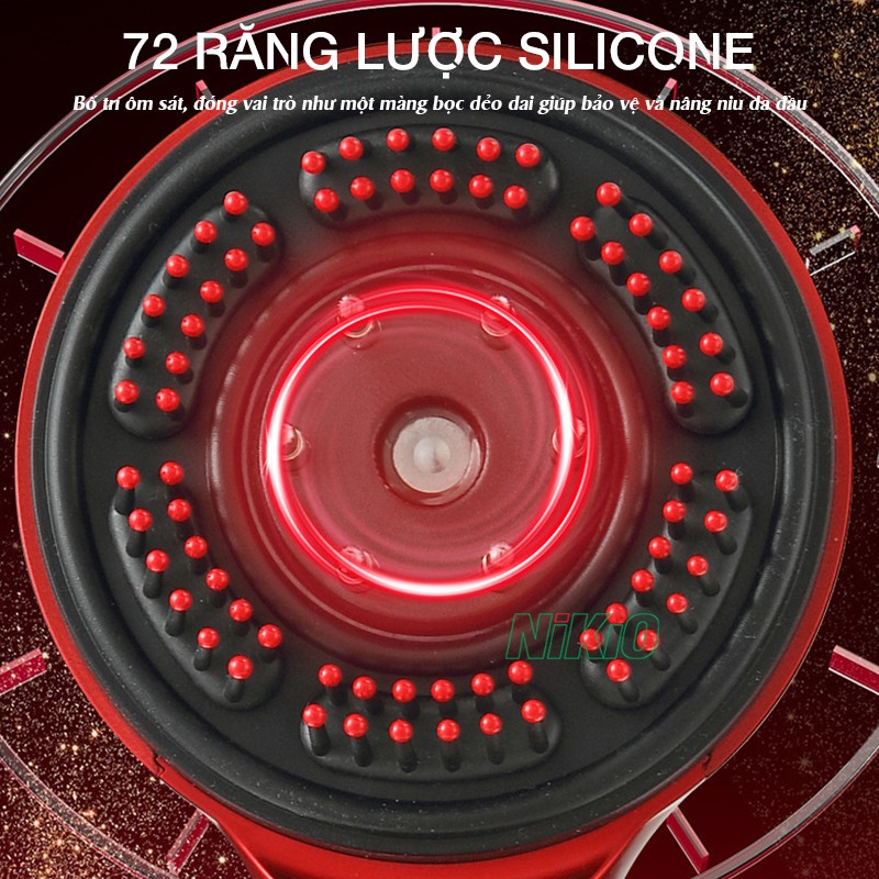 Lược massage đầu Nikio NK-112 72 răng lược