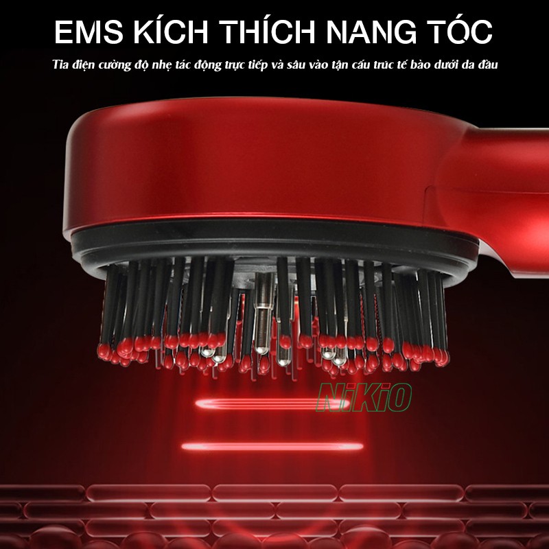 Lược massage đầu Nikio NK-112 xung điện EMS