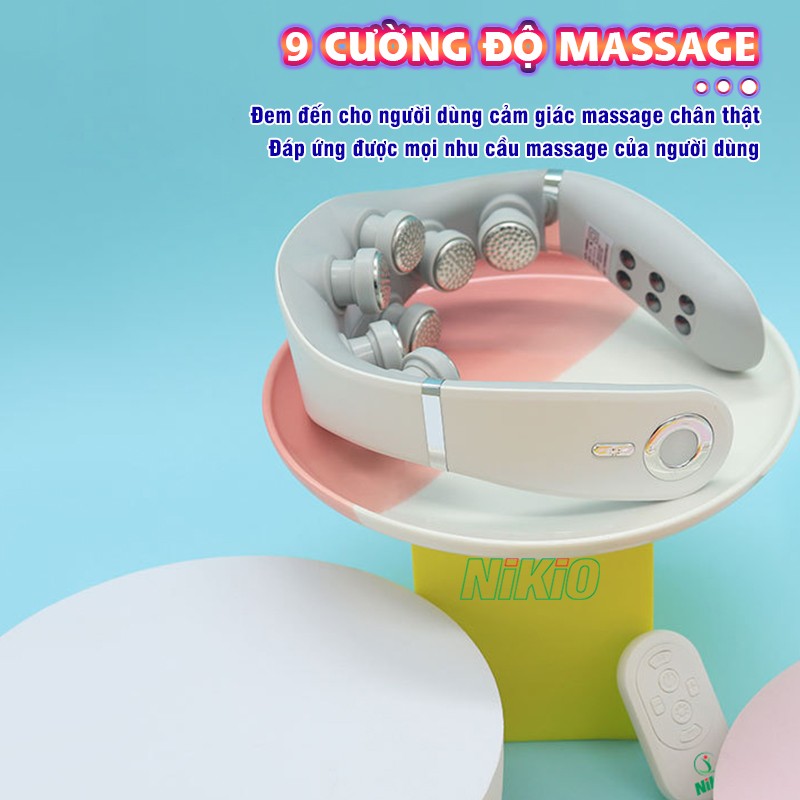 Máy massage cổ xung điện 8D 9 cường độ Nikio NK-131