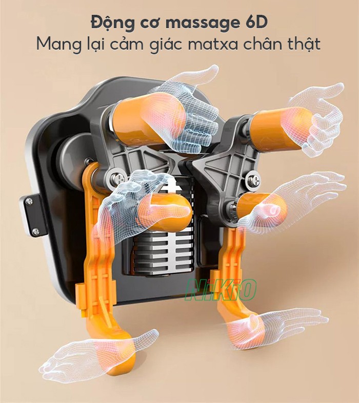 Máy massage xoa bóp cổ vai gáy Nikio NK-138