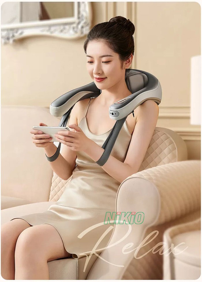 Máy massage xoa bóp cổ vai gáy Nikio NK-138