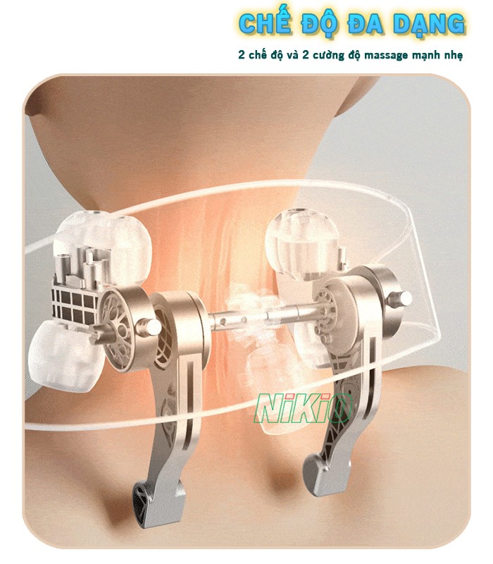 Máy massage cổ vai gáy với chế độ massage đa dạng Nikio NK-139