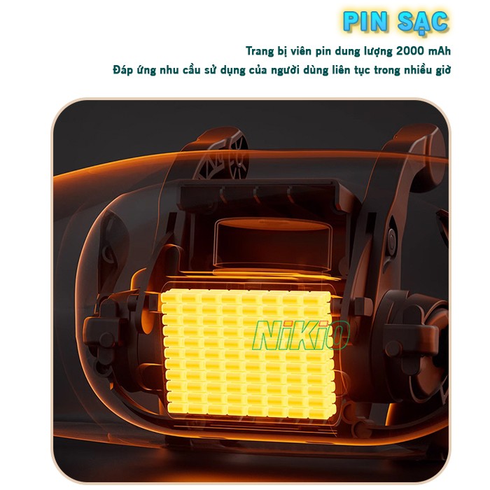 Máy massage cổ vai gáy pin dung lượng cao Nikio NK-139