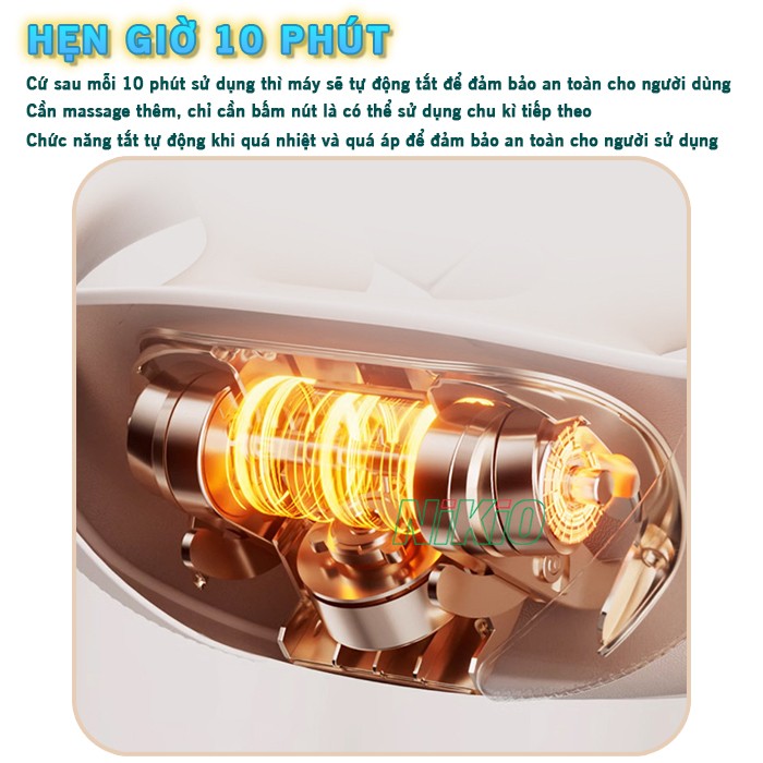 Máy massage cổ vai gáy hẹn giờ thông minh Nikio NK-139