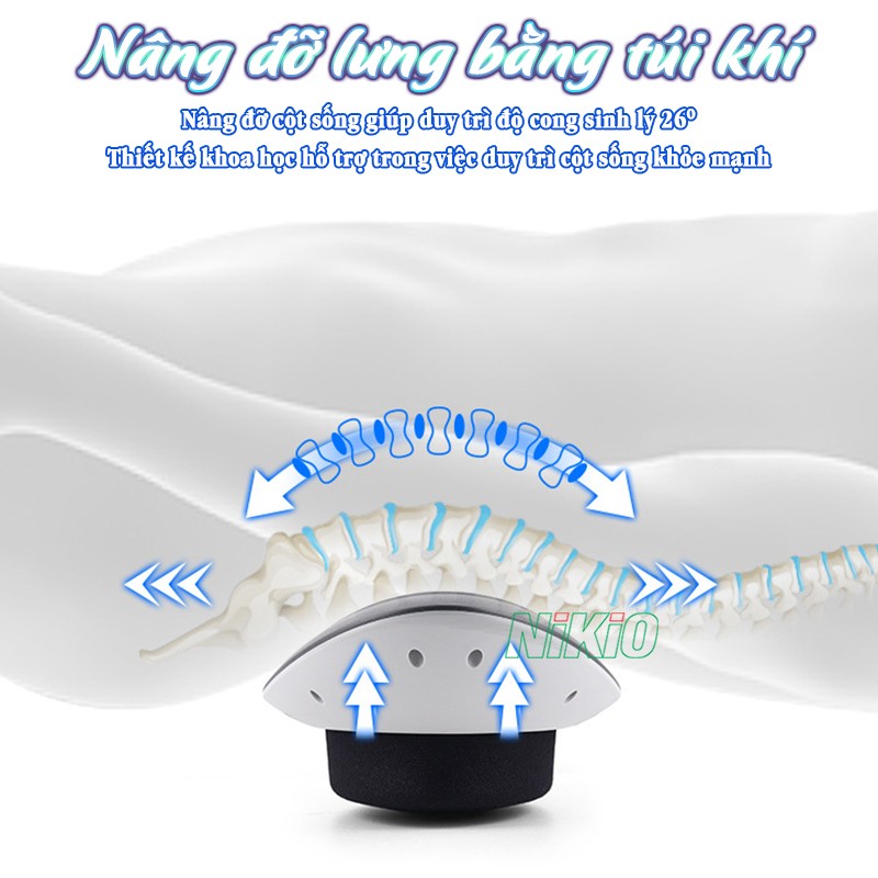Máy massage thắt lưng nâng đỡ lưng Nikio NK-157