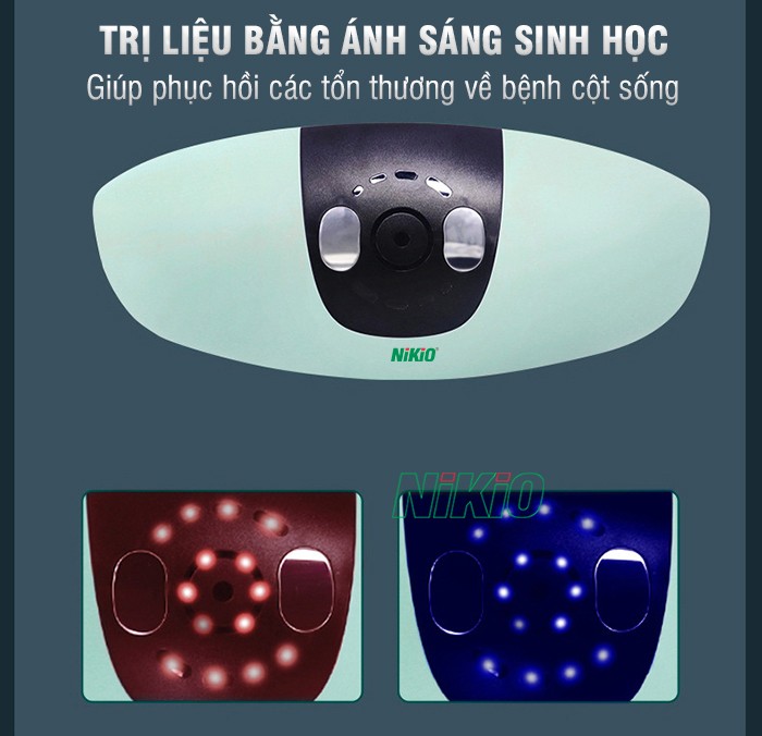 Máy massage nén ép kéo giãn cột sống lưng Nikio NK-158