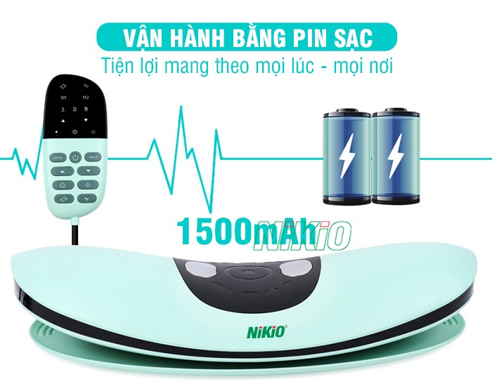 Đệm mát xa cột sống lưng Nikio NK-158