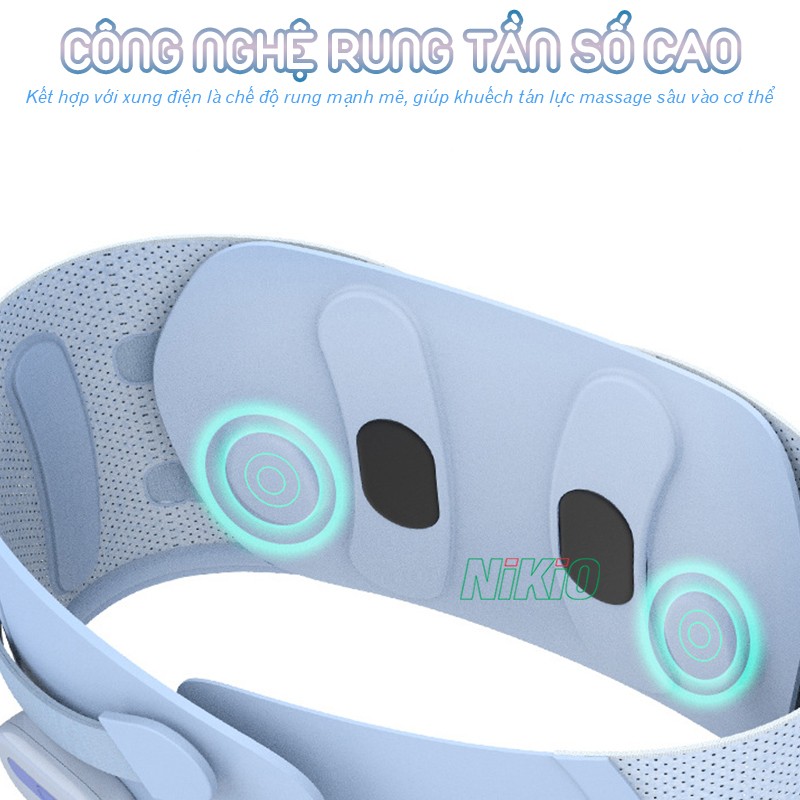 Máy massage lưng bụng công nghệ rung tần số cao Nikio NK-253