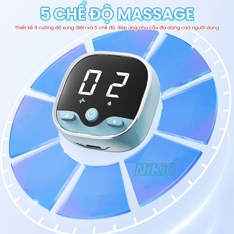 Băng quấn cố định kết hợp massage cổ tay 5 chế độ Nikio XY-02