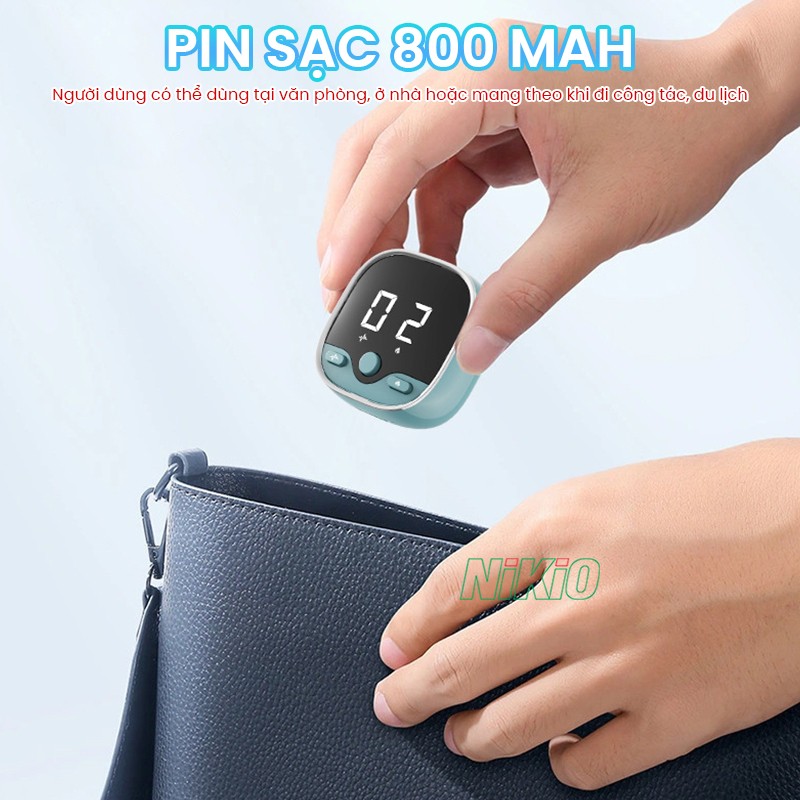Băng quấn cố định kết hợp massage cổ tay pin sạc 800 mAh Nikio XY-02