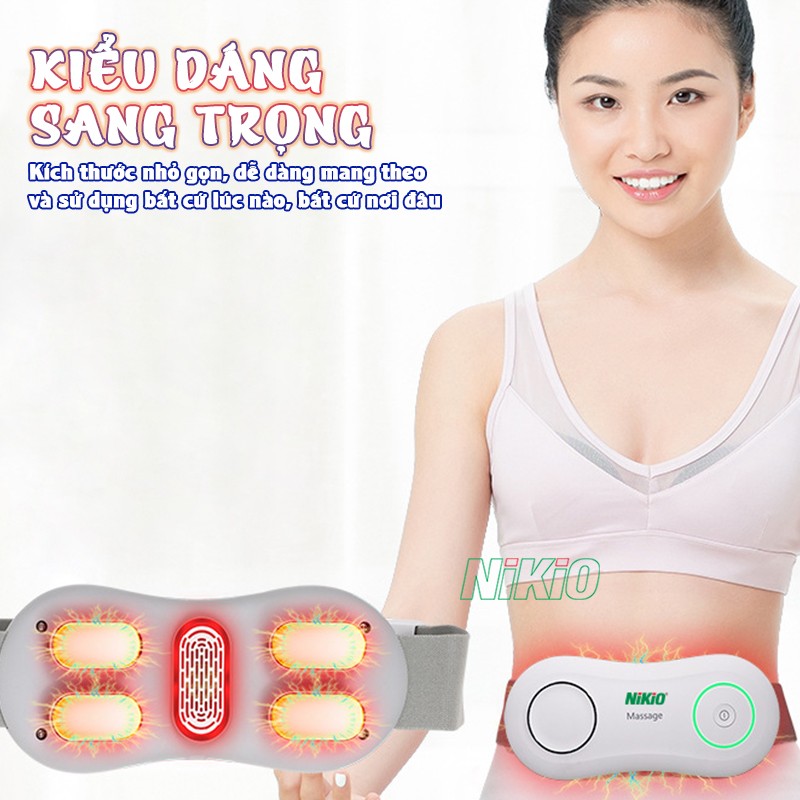 Máy massage bụng kiểu dáng sang trọng Nikio NK-161